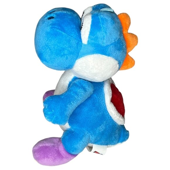Super Mario Bros Blue Yoshi Plush Toy 11 Inch Stuffed Animal Figure Dinosaur - Picture 2 of 6